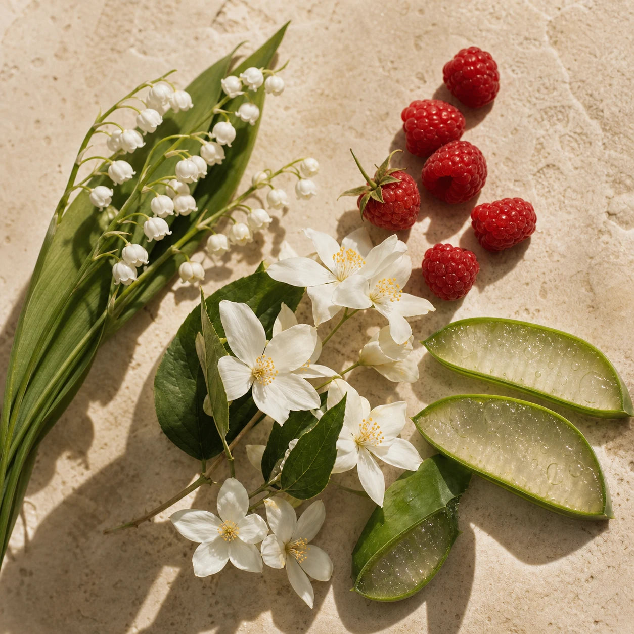 Fresh aloe with soft botanicals