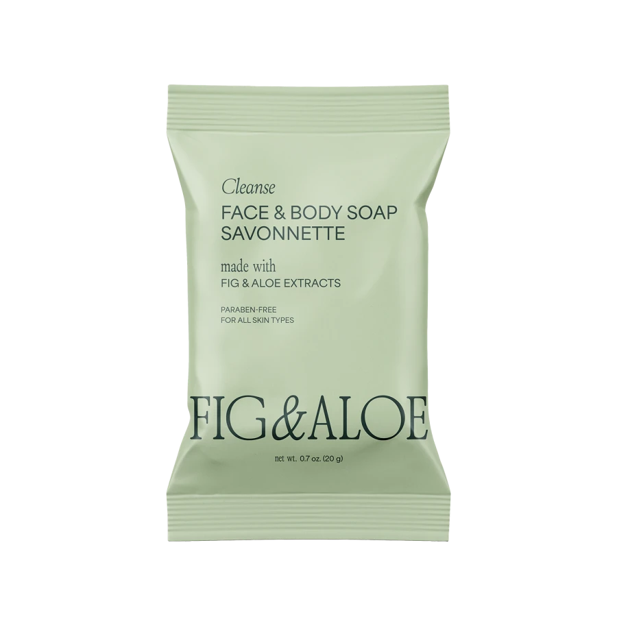 Fig and Aloe Face and Body Soap, 20 g sachet