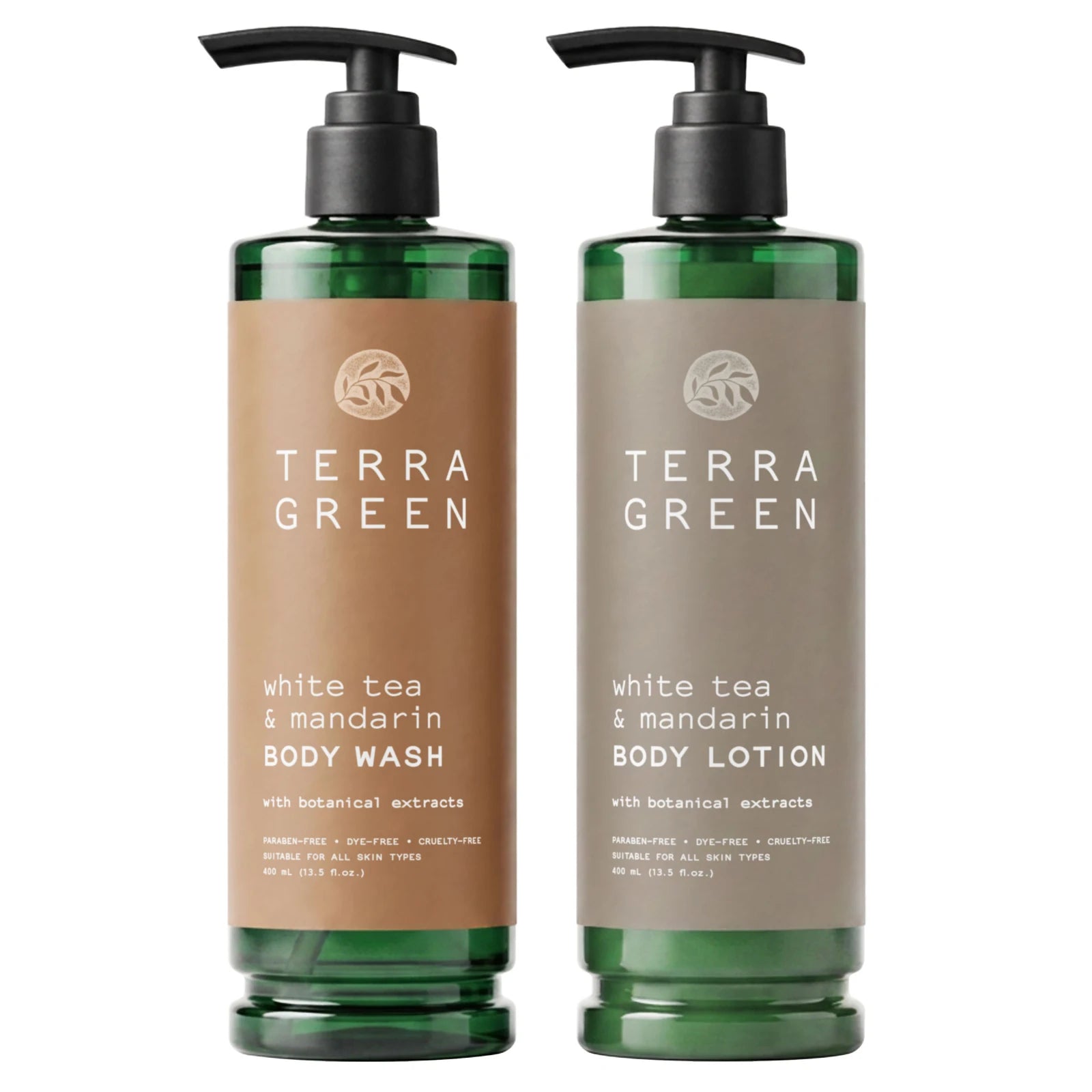 Terra Green body wash and body lotion Body Care Kit