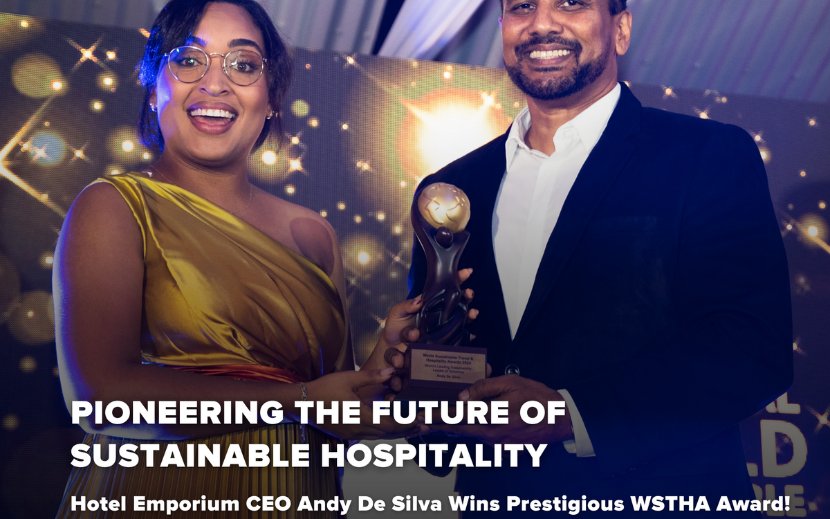 Hotel Emporium CEO Recognized at Inaugural World Sustainable Travel & Hospitality Awards