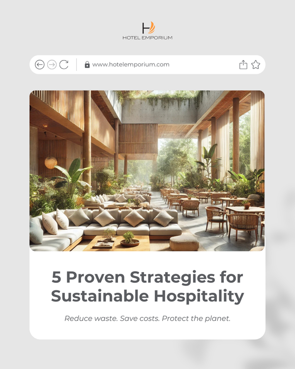 5 Proven Strategies for Sustainable Hospitality: Reducing Waste & Protecting the Planet