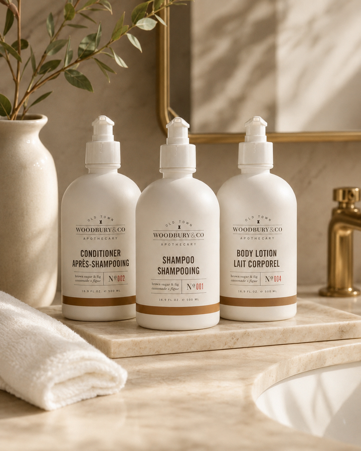 Woodbury and Co Mixed Combo 3 Pack - Body Wash, Shampoo, Lotion