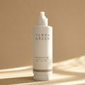 Terra Green moisturizer bottle on a beige background