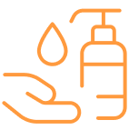 Icon representing liquid waste reduction