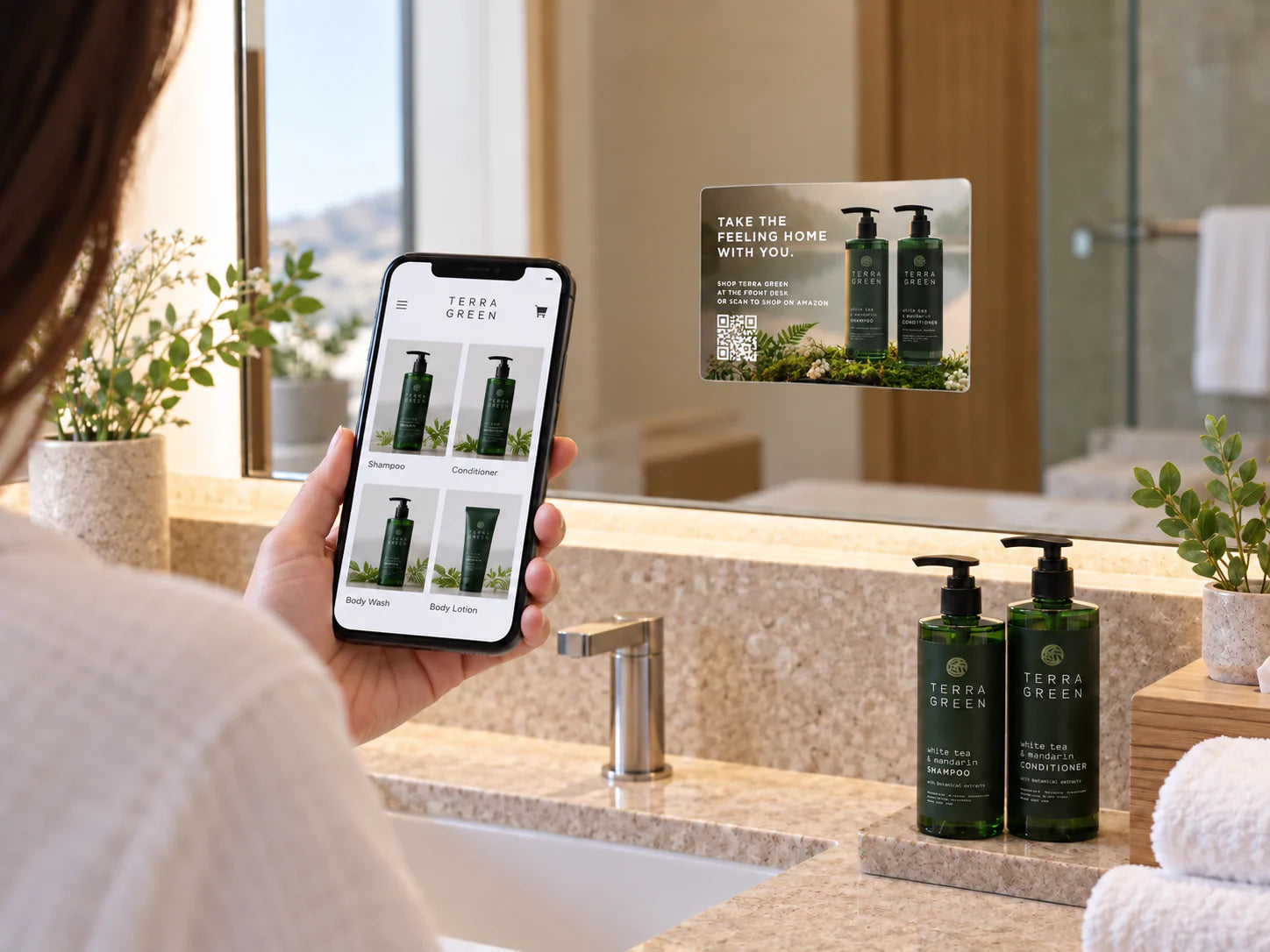 Guest Scanning Amazon QR Code